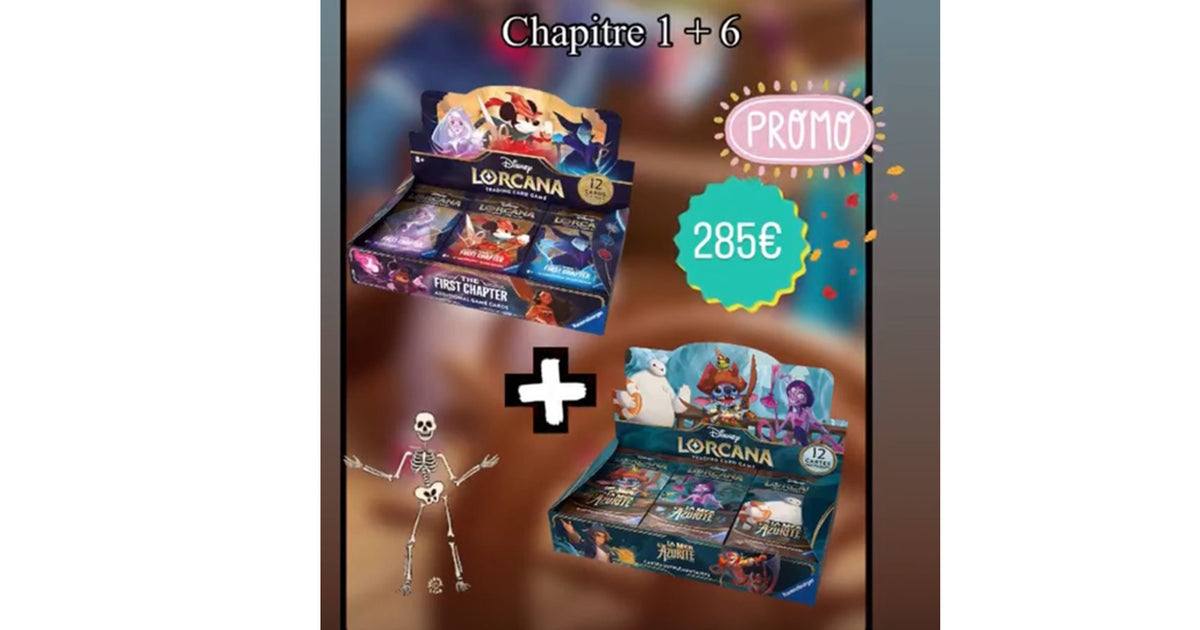 Combo Display Lorcana Chapitre 1 et 6 FR